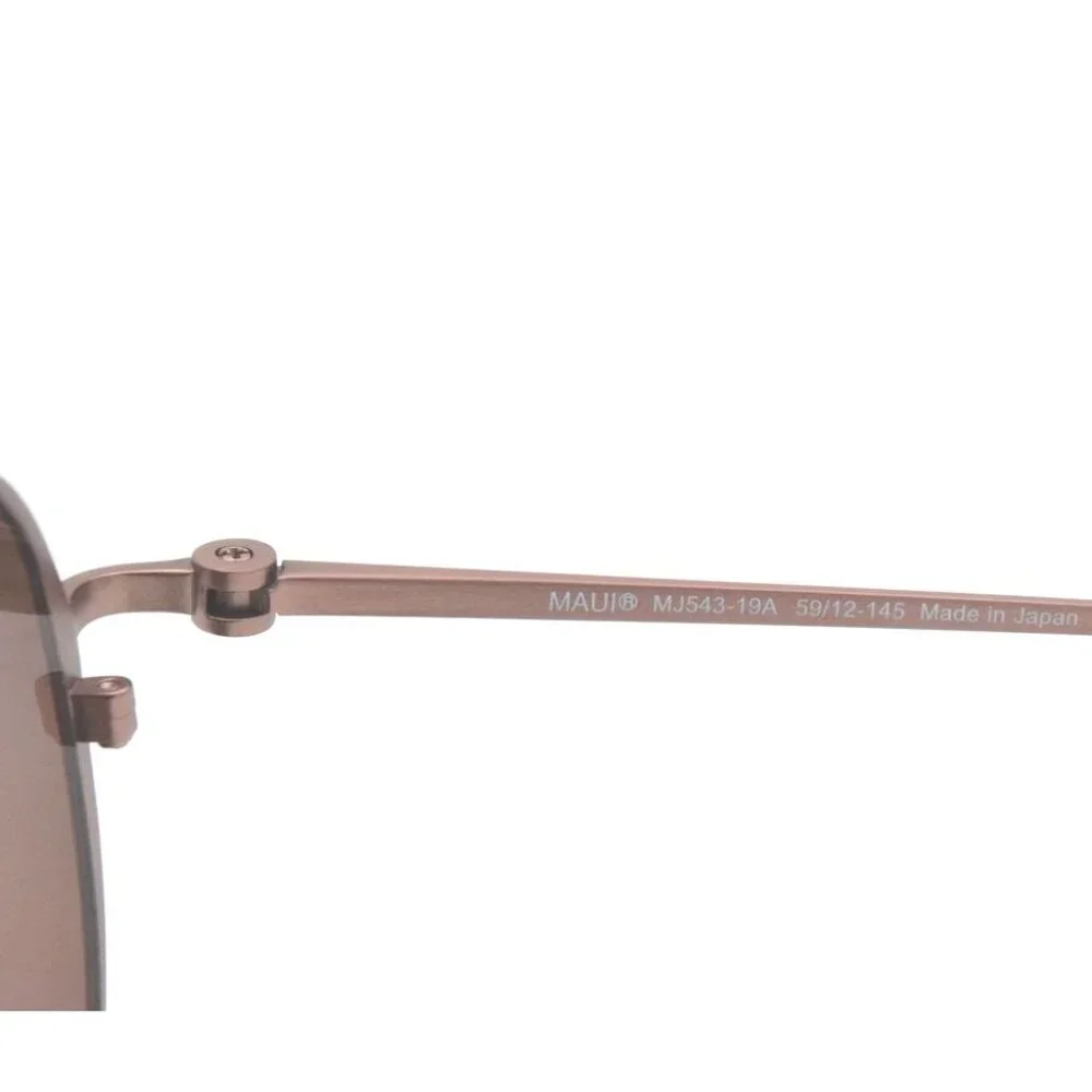Maui Jim Shallows 543-19A Brown Satin / Rose Mirror Polarized Lense